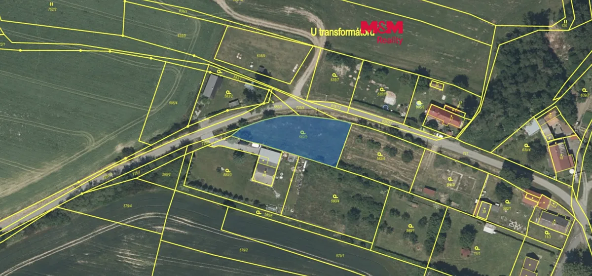 Prodej stavebního pozemku 1176 m²